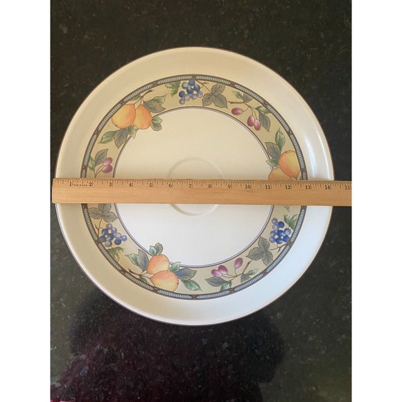 Mikasa Intaglio Garden Harvest Chip Dip Platter 14 1/2” CAC29, No Dip Bowl - Picture 5 of 5